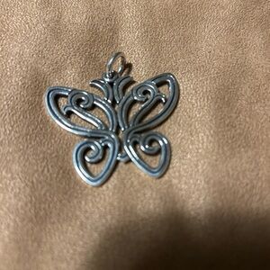 James Avery Silver Butterfly Pendant